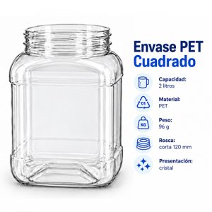 Envase PET Cuadrado