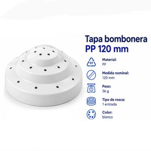 Tapa bombonera blanca